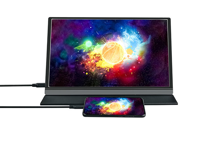 Monitor portatile a 15,6 pollici ultra esile di HDR del porto di gamma 72% HDMI di colore