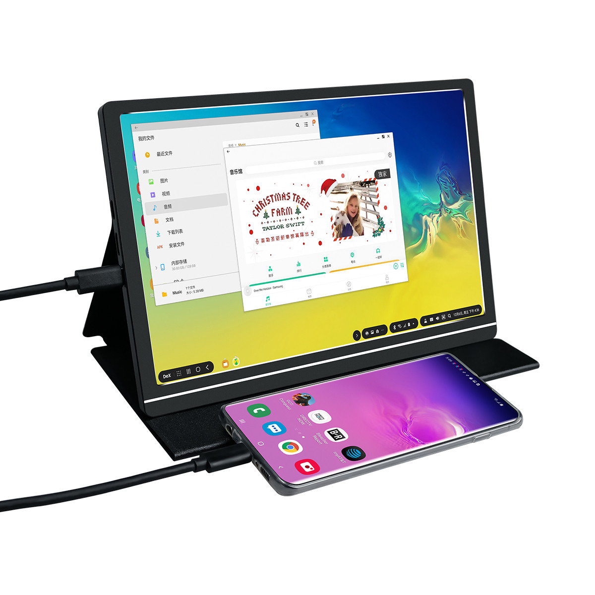 Tipo ultra esile monitor portatile a 10,1 pollici di USB di luminosità 300cd/M2 del porto di C con HDMI