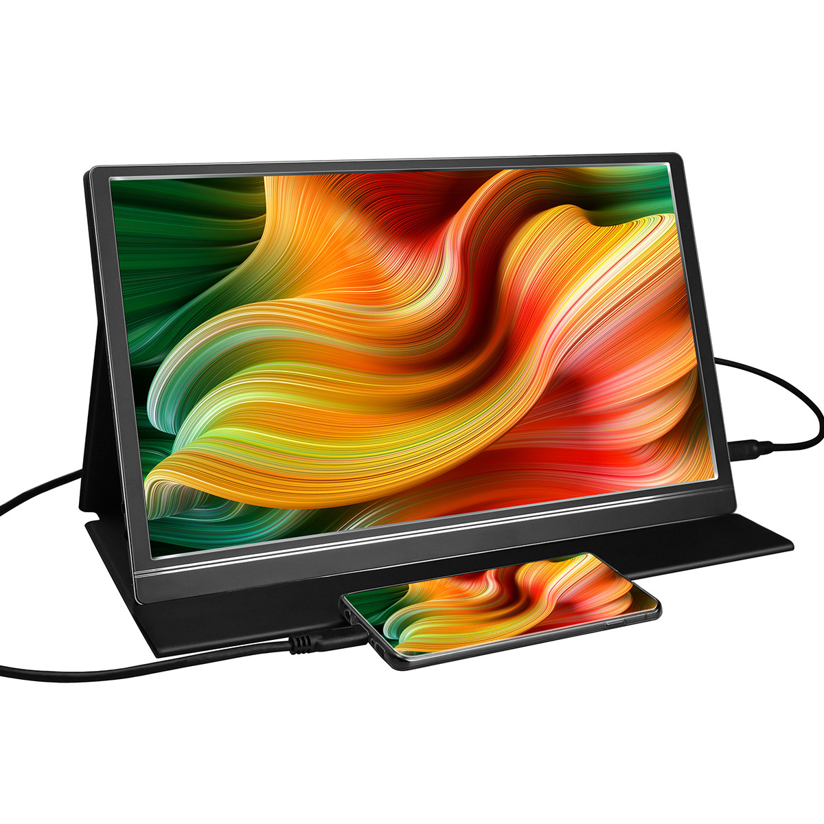 Visualizzi il monitor portatile ultra leggero ricoprente anabbagliante di HDR di LCD di colore 262K