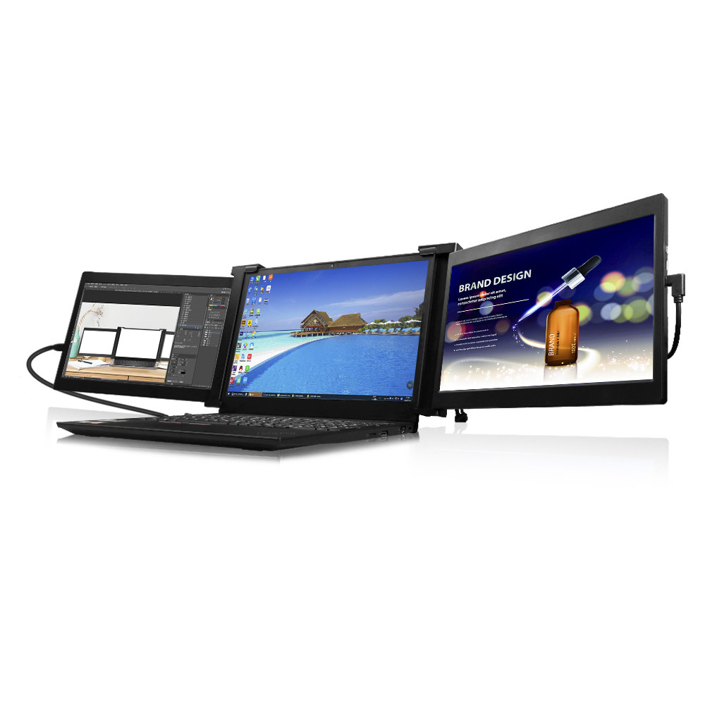 Schermo extra triplo del monitor portatile del computer portatile di HDR HDMI 260cd/m2